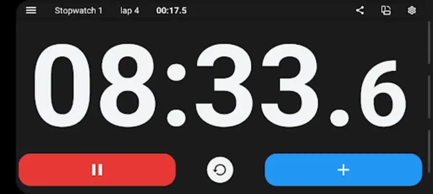 Stopwatch X Sports Lap Timer android App screenshot 0