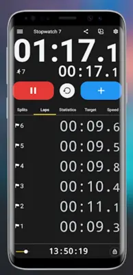 Stopwatch X Sports Lap Timer android App screenshot 3